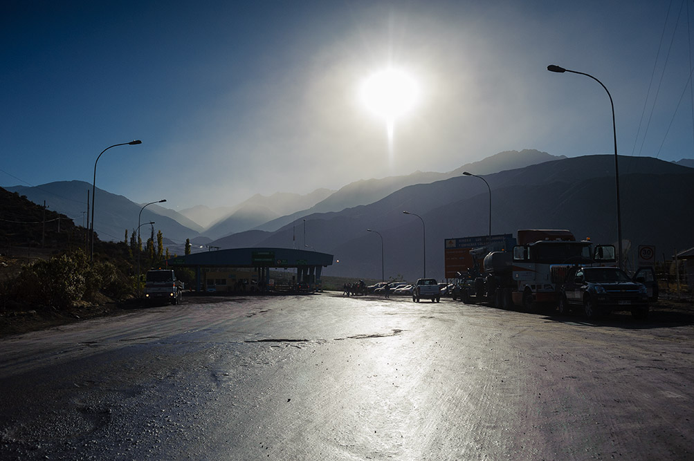 Eingang zur Kupfermine in Santiago
