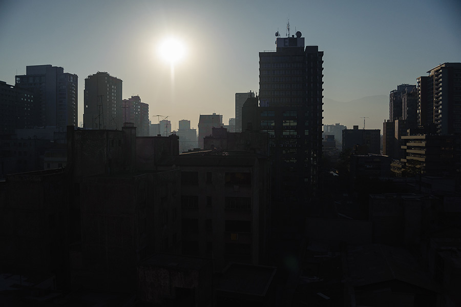 Santiago de Chile, Morgenstimmung