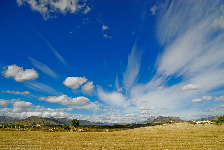 Landschaft in der Region Granada, Orce