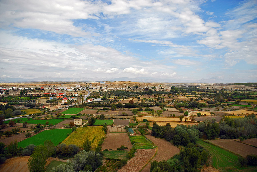 Landschaft in der Region Granada, Orce